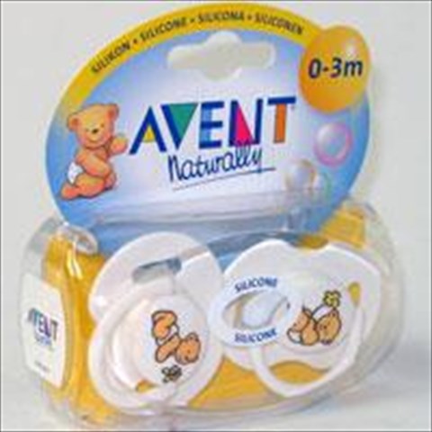 avent 8462 пустышка "мишки" силиконовая 0т0-3м.n2 фото