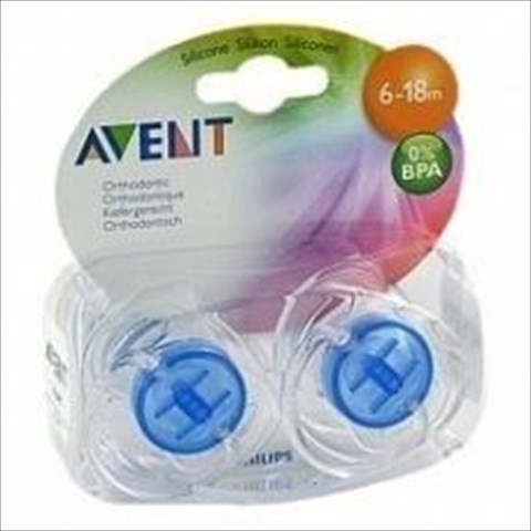 avent 8484 пустышка классическая силиконовая 6 м. 2 шт фото