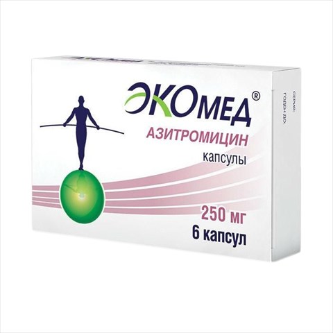 азитромицин-экомед таб ппо 250мг n6 фото