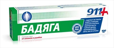 бадяга средство от синяков и ушибов100м фото