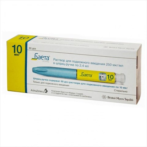 баета р-р для ин 250 мкг/мл 2,4 мл n1 шприц-ручка фото