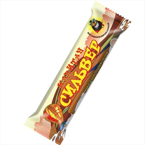 капитан сильвер батончик в белой глазури 50г кокос и какао фото