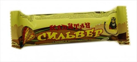 батончик капитан сильвер какао 35 г темная глазурь фото