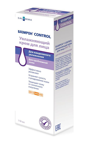 базирон контрол крем для лица spf15 118 мл увлажняющий фото