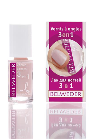 бельведер лак для ногтей 8мл 3 в 1 фото