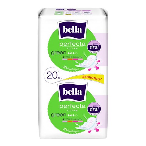 белла перфекта ультра прокладки гигиен n20 зеленый фото