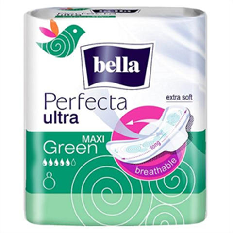 белла перфекта ультра макси прокладки гигиен n8 зеленый фото