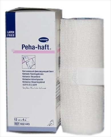 бинт peha-haft 4 м * 12 см белый самофиксирующийся фото