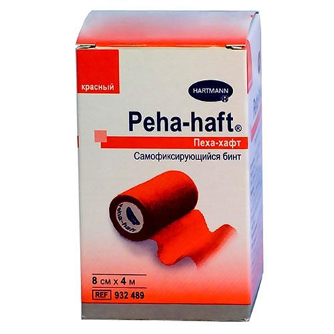 бинт peha-haft 4 м * 8 см красный самофиксирующийся фото