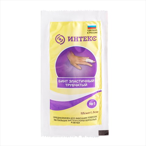 бинт сетчато-трубчатый интекс 10смx1,5см р 1 латексно-полиэфирный фото