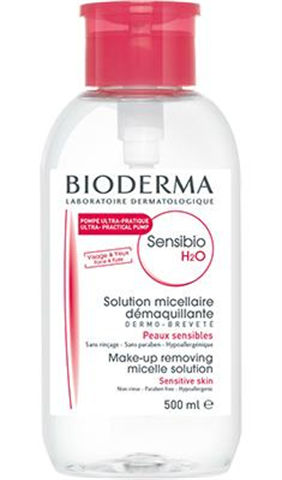 биодерма сенсибио h2o вода мицелл с помпой 500мл фото