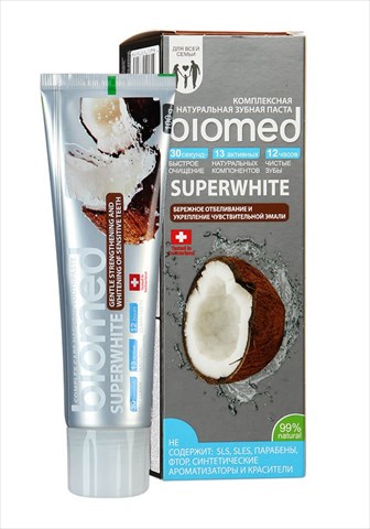 биомед з/паста 100мл супервайт фото