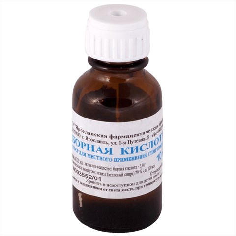 борная к-та р-р для местн примен спирт 3% фл 10мл фото