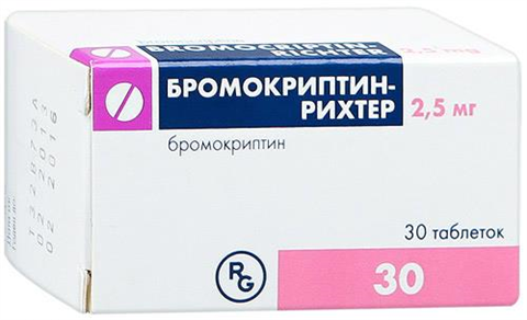 бромокриптин-рихтер таб 2,5мг n30 фото