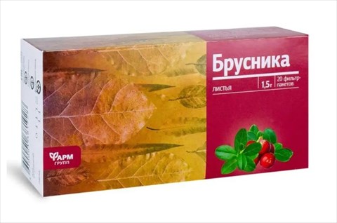 брусника листья фильтр-пак 1,5г n20 фармгрупп фото