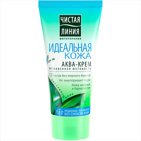 чистая линия идеальная кожа аква-крем 50мл мгновен матовос фото
