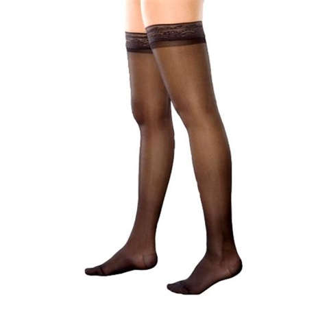 чулки венотекс 2й класс компрессии 23 - 25 мм рт ст чёрные размер m артикул 2с200 фото