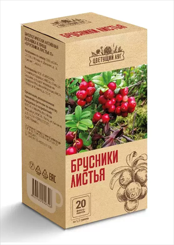 цветущий луг брусника листья фильтр-пак n20 фитофарм фото