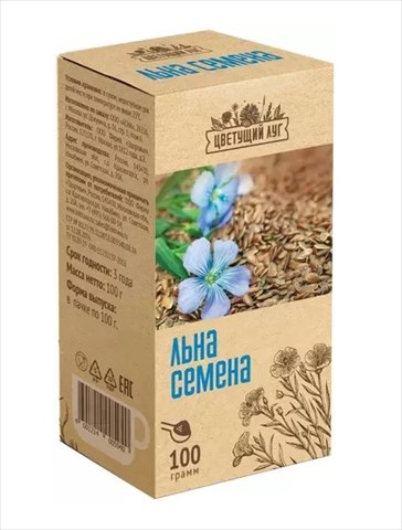 цветущий луг льна семена 100г здоровье фото