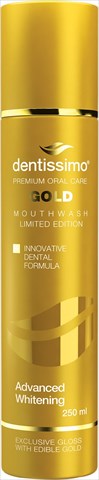 ополаскиватель dentissimo advanced whitening gold безупречное отбеливание, 250 мл фото