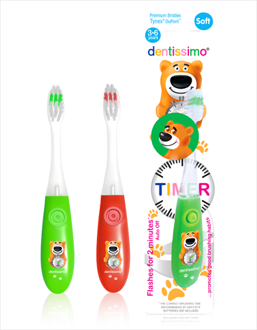 дентиссимо з/щетка детская 3-6лет таймер фото