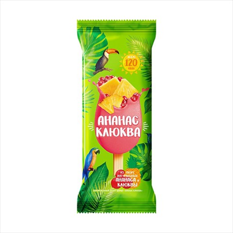 десерт замороженный щербет ананас-клюква 70г фото