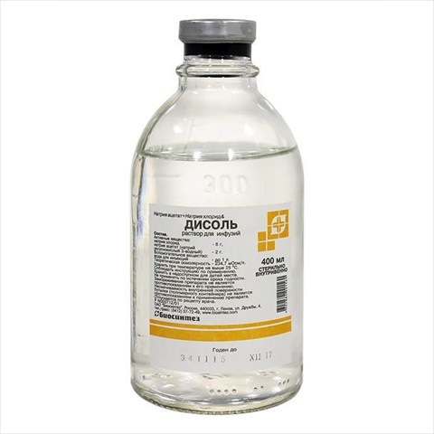 дисоль р-р для инф 400 мл фото