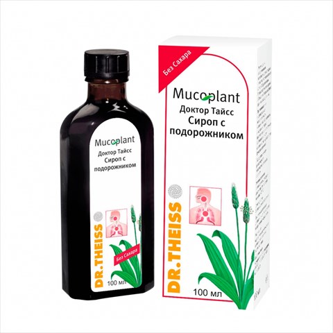д-р тайсс сироп б/сахара 100мл подорожник фото