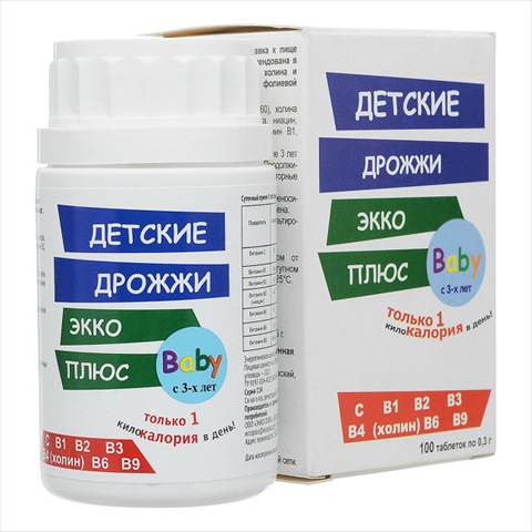 дрожжи пивные эко плюс таб n100 детские фото