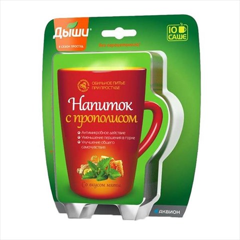 дыши напиток саше n10 мята и прополис фото