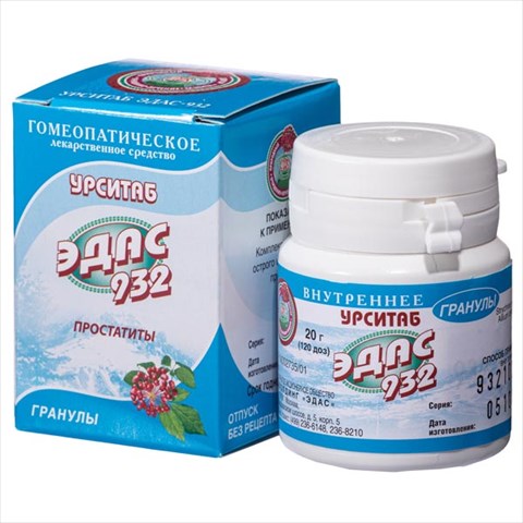 эдас-932 урситаб гран гомеопат 20г фото