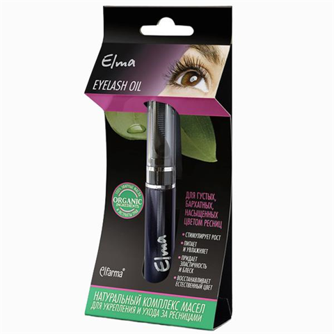 эльма масло для ресниц 8мл для укрепления ресниц с кисточкой и расческой фото