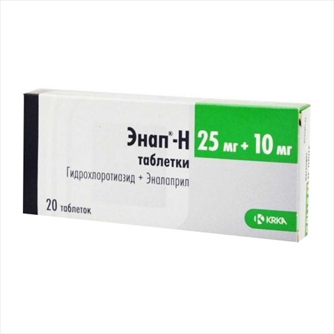энап-н таб 10мг плюс 25мг n20 фото