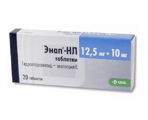 энап нl 12,5 мг плюс 10 мг n20 табл фото