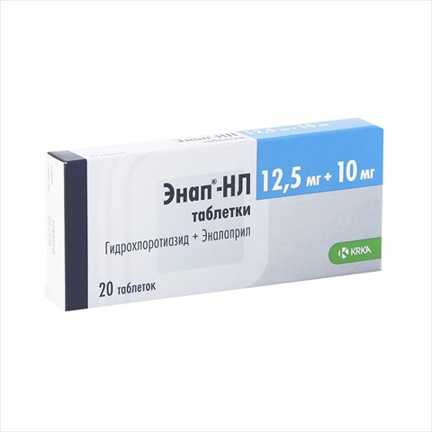 энап-нл таб 10мг плюс 12,5мг n20 фото