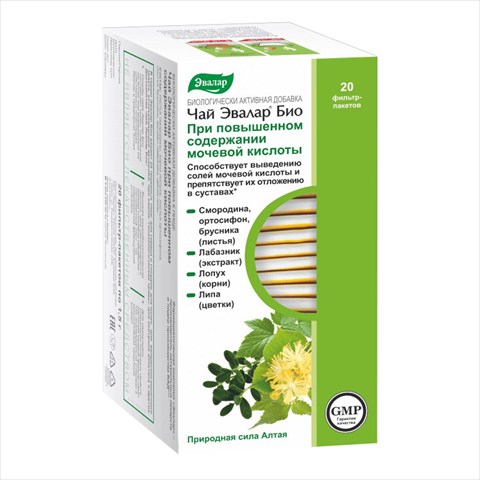 чай эвалар био 1,5г n20 при повыш содерж мочевой кислоты фото