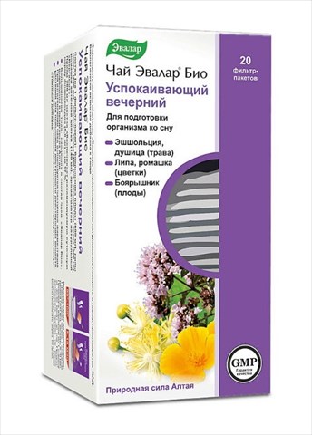 чай эвалар-био 2г n20 успокаив вечерний фото