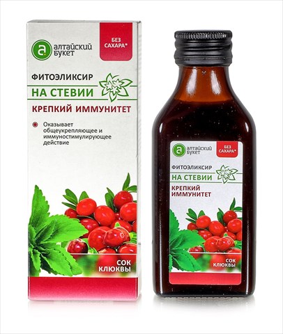фитоэликсир на стевии крепкий иммунитет 100мл фото