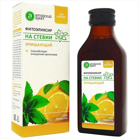 фитоэликсир на стевии очищающий 100мл фото