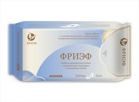 фриэф прокладки гигиенич ночные 7 капель удлин n5 с анионовым чипом фото