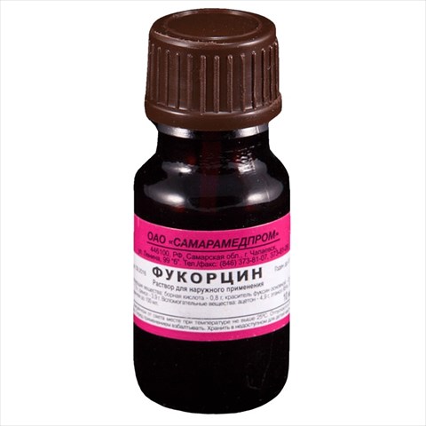 фукорцин р-р наруж 10мл крышка-помазок фото