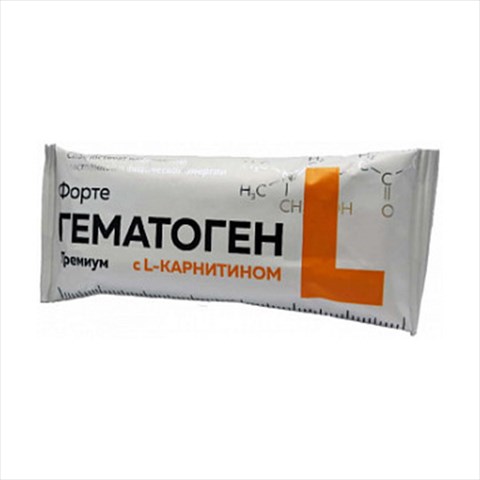 гематоген форте премиум плитка 35г l-карнитин фото