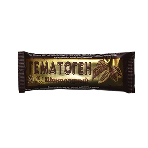 гематоген плитка 40г шоколадный фото