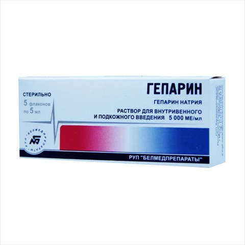 гепарин р-р для в/в и п/к введ 5000ме/мл амп 5мл n5 фото