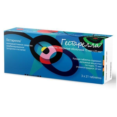 гестарелла таб по 75мкг плюс 20мкг n21 фото