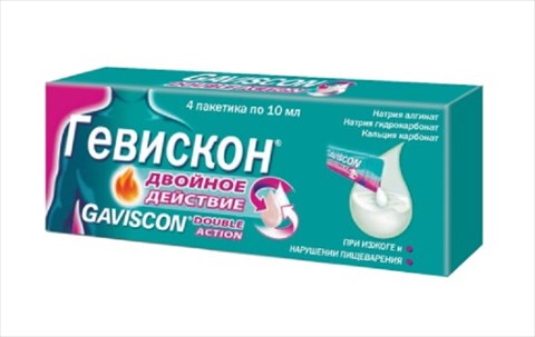 гевискон двойное действие суспензия 10 мл n4 пакет  фото