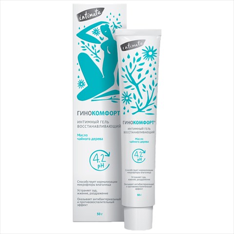 гинокомфорт гель для интим гигиены 50мл восстанавливающий фото