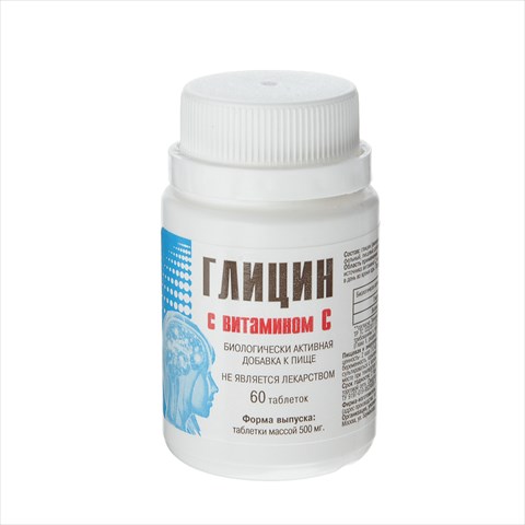 глицин с витамином с таб 500мг n60 фото