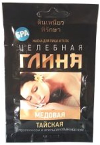 глина тайская целебная медовая 30г фото