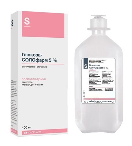 глюкоза-солофарм р-р для инф 5% 400мл фото